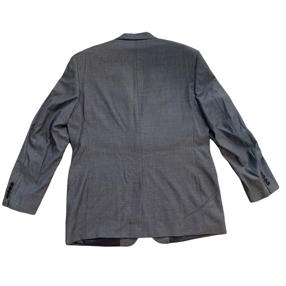 Brooks Brothers Loro Piana Super 110 100% Wool Gray Two Button Suit Size 43R - Picture 2 of 13